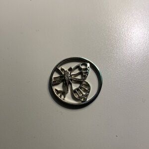 Silver Butterfly Origami Owl Background Faceplate